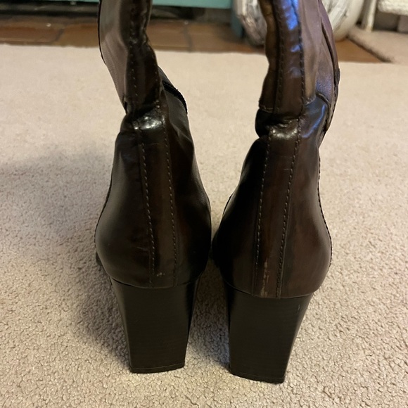 Women’s Zita Maria patchwork leather boots with side zipper. Size 8.5 - Picture 5 of 10